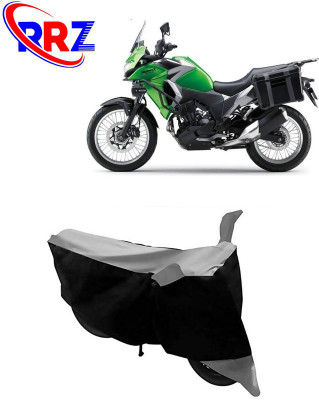 RRZ Waterproof Two Wheeler Cover for Kawasaki(Versys-X 300, Black, Grey)