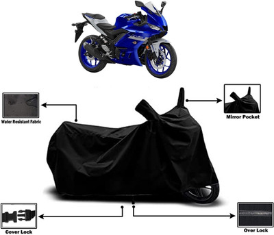 Amexride Two Wheeler Cover for Yamaha(YZF R3 BS6, Black)