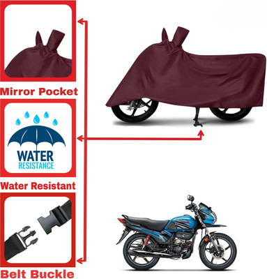 DeepShakshi AUTOMOTIVE Two Wheeler Cover for Hero(Passion Pro TR, Maroon)