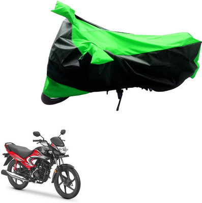 MWBB Waterproof Two Wheeler Cover for Honda(Dream Yuga, Black, Blue)