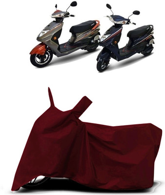 VESMEI Two Wheeler Cover for Okinawa(Ridge, Red)