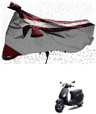 MISSION COLLECTION Waterproof Two Wheeler Cover for Piaggio(Vespa LX, Silver)