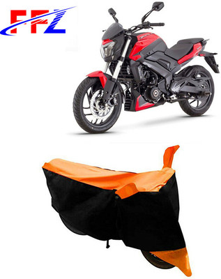 FFZ Waterproof Two Wheeler Cover for Bajaj(Dominar 250, Black, Orange)