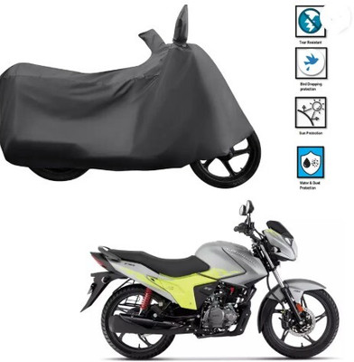 Tritika Waterproof Two Wheeler Cover for Hero(Glamour, Grey)