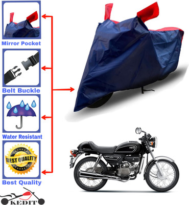 AASHTIK MART Two Wheeler Cover for Hero(Splendor Pro Classic, Red, Blue)