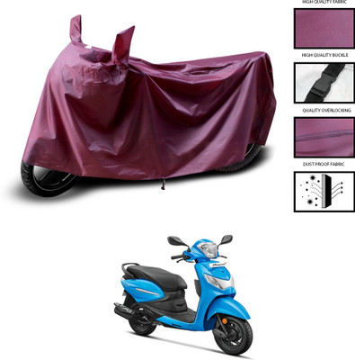 CODOKI Waterproof Two Wheeler Cover for Hero(Pleasure+ 110, Maroon)