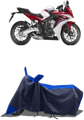 SUGASHRI Waterproof Two Wheeler Cover for Honda(CBR 650F, Blue, Blue)