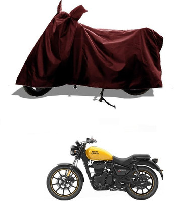 KEDIT Two Wheeler Cover for Royal Enfield(Meteor 350, Maroon)