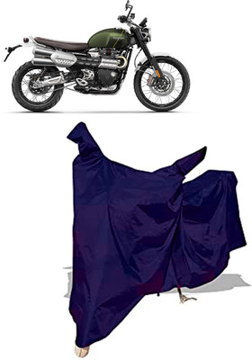 Amexride Two Wheeler Cover for Triumph(Scrambler 1200, Blue)