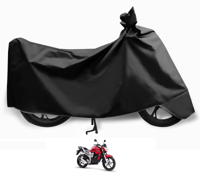 Auto Hub Two Wheeler Cover for Yamaha(FZ, Black)