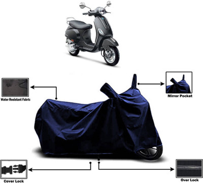 AASHTIK MART Two Wheeler Cover for Vespa(VXL 125 BS6, Blue)