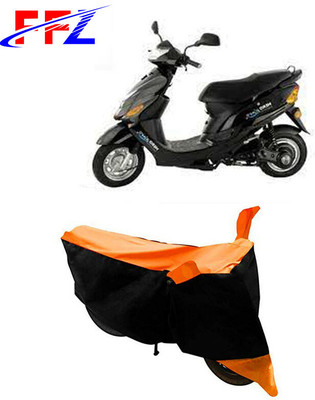 FFZ Waterproof Two Wheeler Cover for Hero(Electric Zippy, Black, Orange)