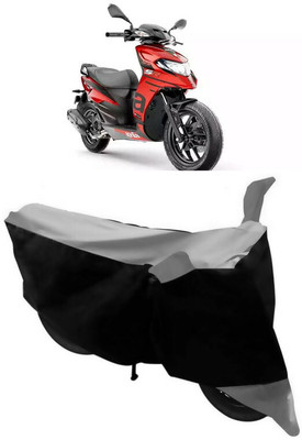 ABORDABLE Two Wheeler Cover for Aprilia(SR 125, Black, Grey)