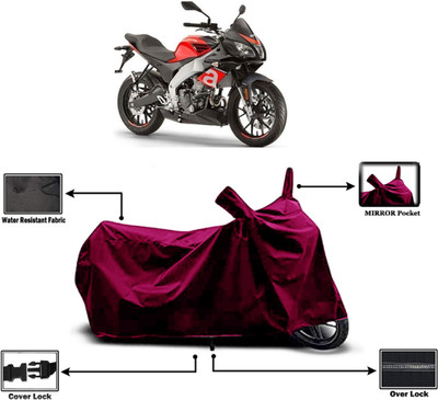 Amexride Two Wheeler Cover for Aprilia(Tuono 150 BS6, Maroon)