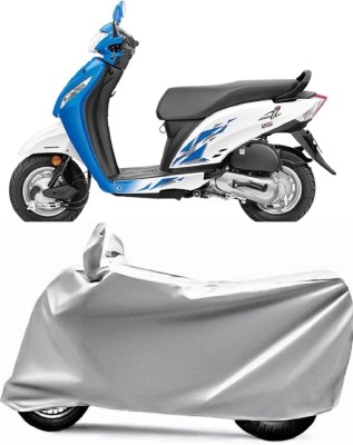 AUCTIMO Two Wheeler Cover for Honda(Activa i, Silver)