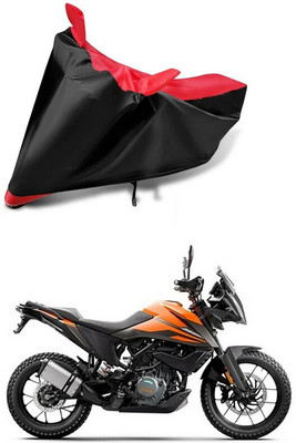 AutoGalaxy Waterproof Two Wheeler Cover for KTM(390 Duke, Red, Black)