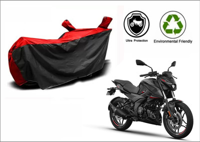 Mdstar Waterproof Two Wheeler Cover for Bajaj(Pulsar 250 BS6, Red, Black)