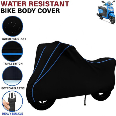 BigFly Waterproof Two Wheeler Cover for Hero(Pleasure, Black, Blue)