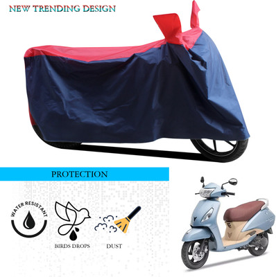 ANTHUB Waterproof Two Wheeler Cover for TVS(Jupiter Grande, Black, Red)