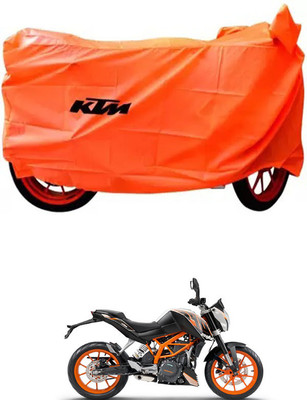 DeepShakshi AUTOMOTIVE Waterproof Two Wheeler Cover for KTM(Duke 390 ABS, Orange)