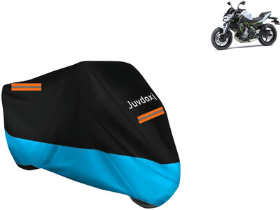 Juvdoxj Waterproof Two Wheeler Cover for Kawasaki(Z650, Blue)