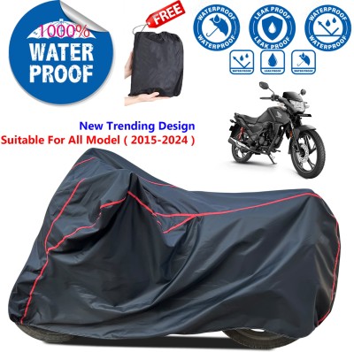 AutoGalaxy Waterproof Two Wheeler Cover for Honda(SP 125, Black)