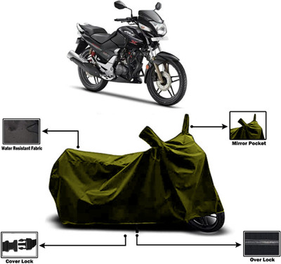 Amexride Two Wheeler Cover for Hero(CBZ Extreme, Green)