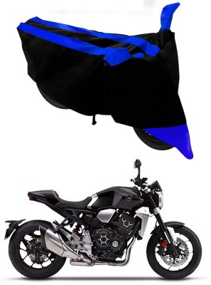 Furious3D Two Wheeler Cover for Honda(CB1000R Plus, Blue, Black)