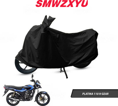 smwzxyu Waterproof Two Wheeler Cover for Bajaj(Platina 110, Black)