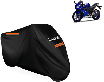 Juvdoxj Waterproof Two Wheeler Cover for Yamaha(YZF R15, Black)