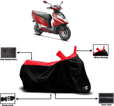 KEDIT Two Wheeler Cover for Hero(Dare BS6, Red, Black)