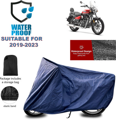 PAGORA Waterproof Two Wheeler Cover for Royal Enfield(Meteor 350, Blue)