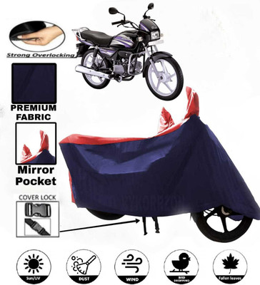 AutoGalaxy Waterproof Two Wheeler Cover for Hero(Splendor Pro, Red, Blue)