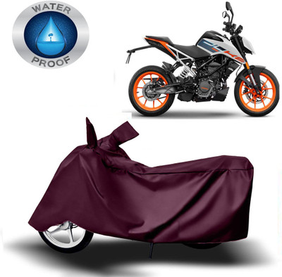 DeepShakshi AUTOMOTIVE Waterproof Two Wheeler Cover for KTM(125 Duke, Maroon)