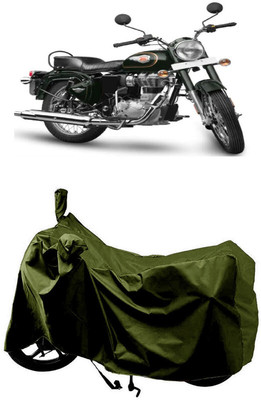 SUGASHRI Waterproof Two Wheeler Cover for Royal Enfield(Standardv BS6, Green)