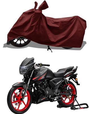 KANISHA ENTERPRISES Waterproof Two Wheeler Cover for TVS(Apache RTR 160 4V, Maroon)