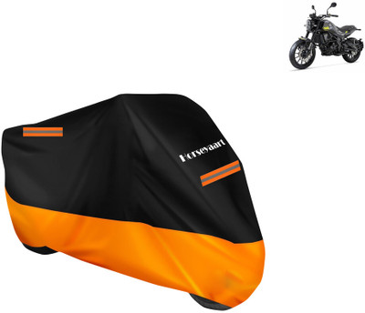 Horseyaart Waterproof Two Wheeler Cover for Benelli(Leoncino 250, Orange)