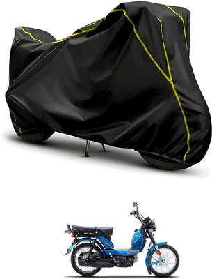 CODOKI Waterproof Two Wheeler Cover for TVS(Heavy Duty, Black, Black)