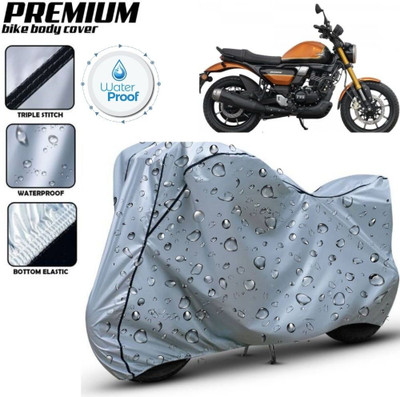 kerwa Waterproof Two Wheeler Cover for TVS(Silver, Black)