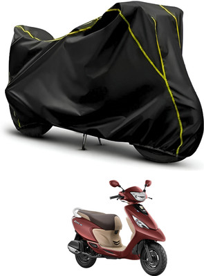 PAGORA Waterproof Two Wheeler Cover for TVS(Scooty Zest 110, Black, Black)