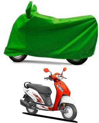 Furious3D Two Wheeler Cover for Honda(Activa 4G, Green)