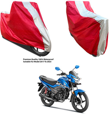 AutoGalaxy Waterproof Two Wheeler Cover for Honda(Livo BS6, Silver, Red)