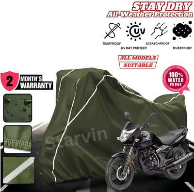 OliverX Waterproof Two Wheeler Cover for Hero(Xtreme, Green, White)