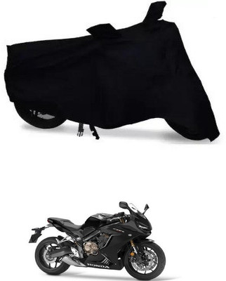 THE REAL ARV Waterproof Two Wheeler Cover for Honda(CBR650R, Black)
