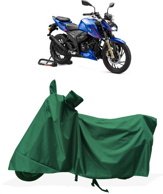Tricway Two Wheeler Cover for TVS(Apache RTR 200 4V, Green)