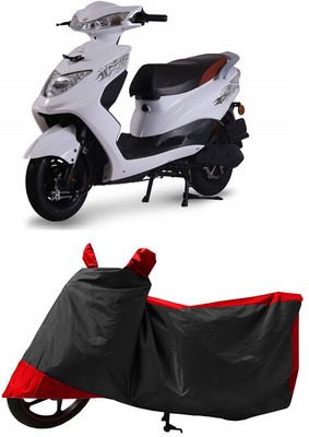 GROFATIK Two Wheeler Cover for Ampere(Zeal, Red)