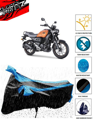 J S R Waterproof Two Wheeler Cover for Yamaha(FZ-X, Blue)