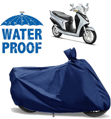 OliverX Waterproof Two Wheeler Cover for Hero(Leap Hybrid SES BS6, Blue)
