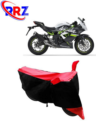 RRZ Waterproof Two Wheeler Cover for Kawasaki(Ninja, Black, Red)