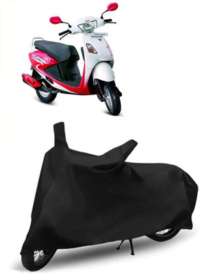 Mdstar Waterproof Two Wheeler Cover for Hero(Pleasure, Black)